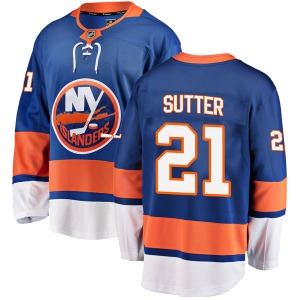 Youth Breakaway New York Islanders Brent Sutter Blue Home Official Fanatics Branded Jersey