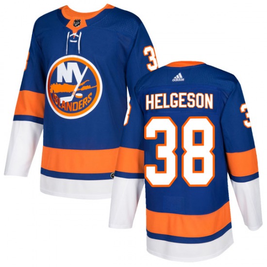 Adult Authentic New York Islanders Seth Helgeson Royal Home Official Adidas Jersey