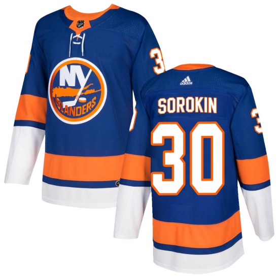 Adult Authentic New York Islanders Ilya Sorokin Royal Home Official Adidas Jersey