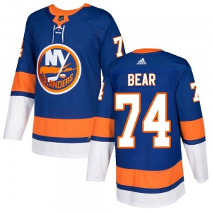 Youth Authentic New York Islanders Ethan Bear Royal Home Official Adidas Jersey