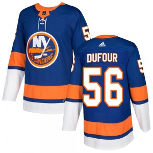Youth Authentic New York Islanders William Dufour Royal Home Official Adidas Jersey
