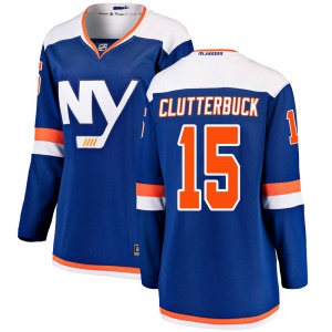 Women's Breakaway New York Islanders Cal Clutterbuck Blue Alternate Official Fanatics Branded Jersey