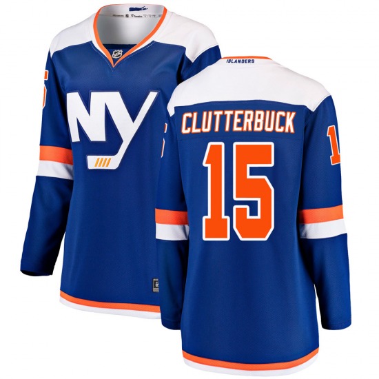 Women's Breakaway New York Islanders Cal Clutterbuck Blue Alternate Official Fanatics Branded Jersey