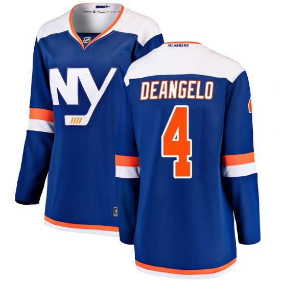 Women's Breakaway New York Islanders Tony DeAngelo Blue Alternate Official Fanatics Branded Jersey