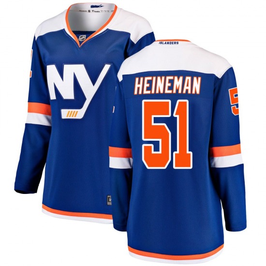 Women's Breakaway New York Islanders Emil Heineman Blue Alternate Official Fanatics Branded Jersey