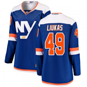 Women's Breakaway New York Islanders Eetu Liukas Blue Alternate Official Fanatics Branded Jersey