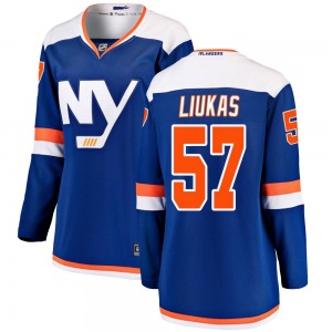 Women's Breakaway New York Islanders Eetu Liukas Blue Alternate Official Fanatics Branded Jersey