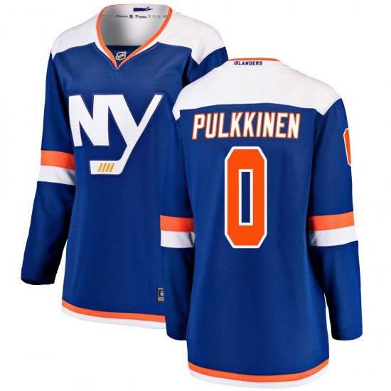 Women's Breakaway New York Islanders Jesse Pulkkinen Blue Alternate Official Fanatics Branded Jersey