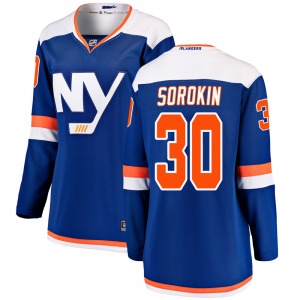 Women's Breakaway New York Islanders Ilya Sorokin Blue Alternate Official Fanatics Branded Jersey