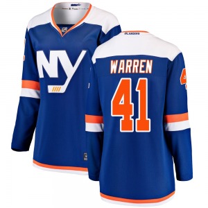 Women's Breakaway New York Islanders Marshall Warren Blue Alternate Official Fanatics Branded Jersey