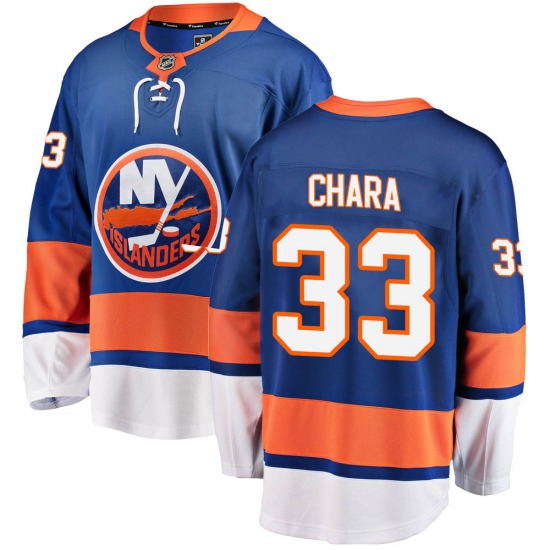Adult Breakaway New York Islanders Zdeno Chara Blue Home Official Fanatics Branded Jersey
