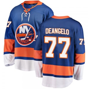 Adult Breakaway New York Islanders Tony DeAngelo Blue Home Official Fanatics Branded Jersey