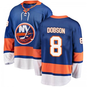 Adult Breakaway New York Islanders Noah Dobson Blue Home Official Fanatics Branded Jersey
