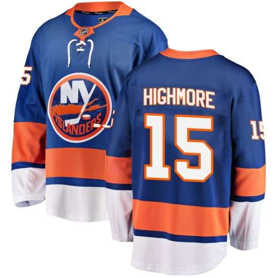 Adult Breakaway New York Islanders Matthew Highmore Blue Home Official Fanatics Branded Jersey