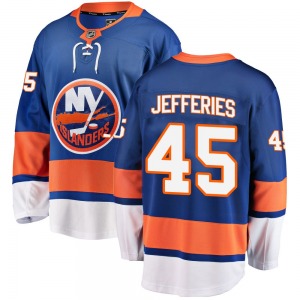 Adult Breakaway New York Islanders Alex Jefferies Blue Home Official Fanatics Branded Jersey