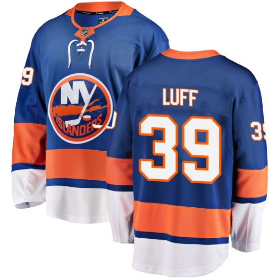 Adult Breakaway New York Islanders Matt Luff Blue Home Official Fanatics Branded Jersey
