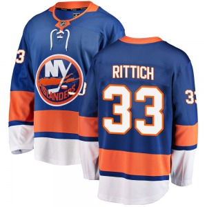 Adult Breakaway New York Islanders David Rittich Blue Home Official Fanatics Branded Jersey
