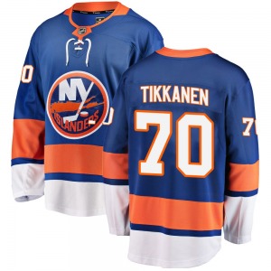 Adult Breakaway New York Islanders Henrik Tikkanen Blue Home Official Fanatics Branded Jersey