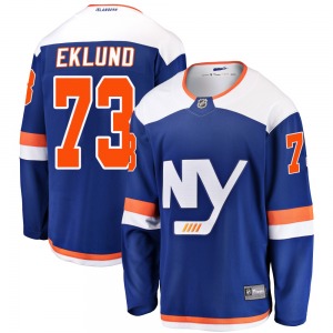 Adult Breakaway New York Islanders Victor Eklund Blue Alternate Official Fanatics Branded Jersey