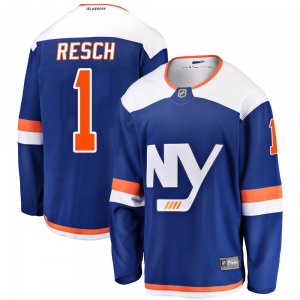 Adult Breakaway New York Islanders Glenn Resch Blue Alternate Official Fanatics Branded Jersey