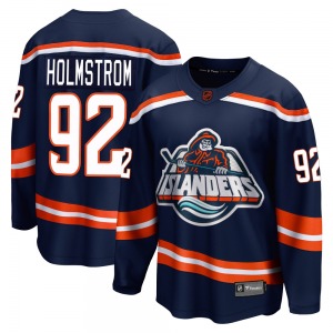 Youth Breakaway New York Islanders Simon Holmstrom Navy Special Edition 2.0 Official Fanatics Branded Jersey