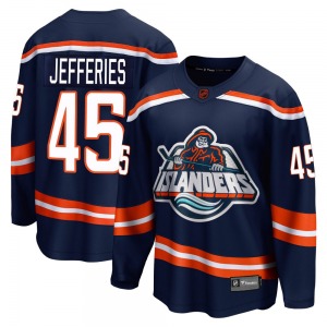 Youth Breakaway New York Islanders Alex Jefferies Navy Special Edition 2.0 Official Fanatics Branded Jersey
