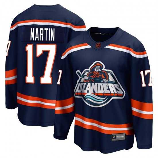 Youth Breakaway New York Islanders Matt Martin Navy Special Edition 2.0 Official Fanatics Branded Jersey
