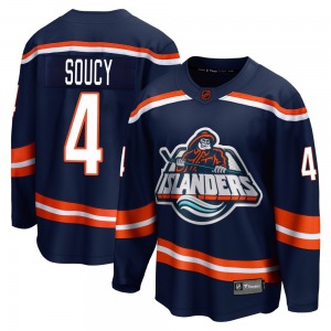 Youth Breakaway New York Islanders Carson Soucy Navy Special Edition 2.0 Official Fanatics Branded Jersey