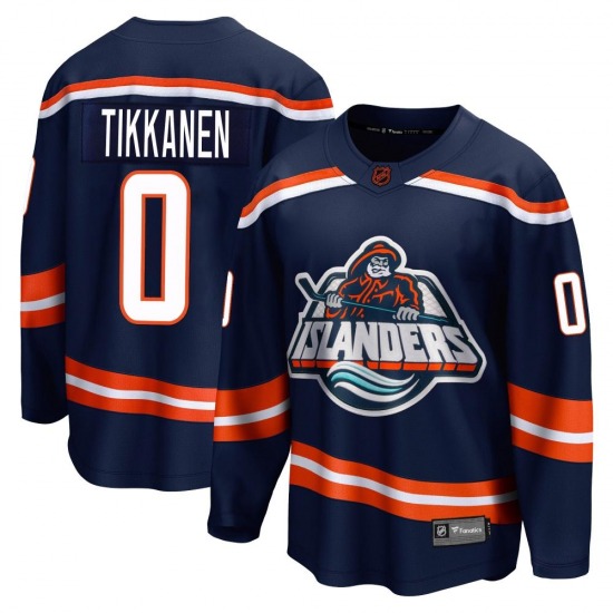 Youth Breakaway New York Islanders Henrik Tikkanen Navy Special Edition 2.0 Official Fanatics Branded Jersey
