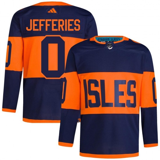 Adult Authentic New York Islanders Alex Jefferies Navy 2024 Stadium Series Primegreen Official Adidas Jersey