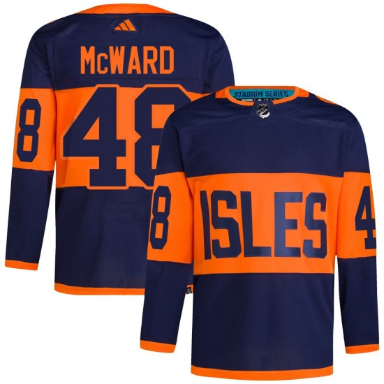 Adult Authentic New York Islanders Cole McWard Navy 2024 Stadium Series Primegreen Official Adidas Jersey