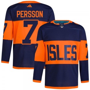 Adult Authentic New York Islanders Stefan Persson Navy 2024 Stadium Series Primegreen Official Adidas Jersey
