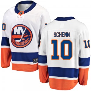 Adult Breakaway New York Islanders Brayden Schenn White Away Official Fanatics Branded Jersey