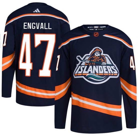 Youth Authentic New York Islanders Pierre Engvall Navy Reverse Retro 2.0 Official Adidas Jersey