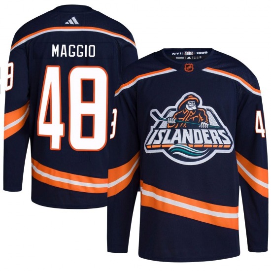 Youth Authentic New York Islanders Matthew Maggio Navy Reverse Retro 2.0 Official Adidas Jersey