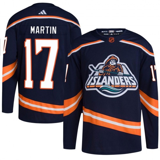 Youth Authentic New York Islanders Matt Martin Navy Reverse Retro 2.0 Official Adidas Jersey
