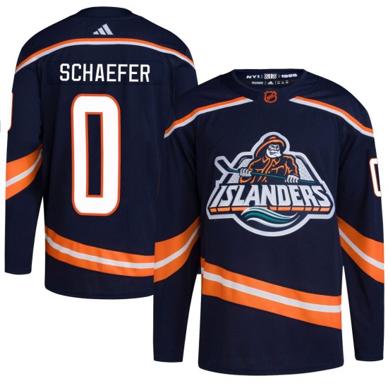 Youth Authentic New York Islanders Matthew Schaefer Navy Reverse Retro 2.0 Official Adidas Jersey