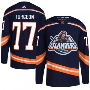Youth Authentic New York Islanders Pierre Turgeon Navy Reverse Retro 2.0 Official Adidas Jersey