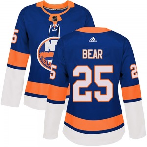 Women's Authentic New York Islanders Ethan Bear Royal Home Official Adidas Jersey