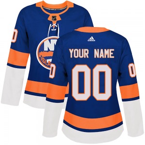 Women's Authentic New York Islanders Custom Royal Custom Home Official Adidas Jersey