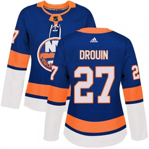 Women's Authentic New York Islanders Jonathan Drouin Royal Home Official Adidas Jersey