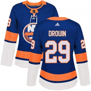 Women's Authentic New York Islanders Jonathan Drouin Royal Home Official Adidas Jersey