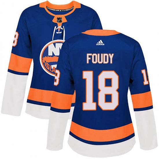 Women's Authentic New York Islanders Liam Foudy Royal Home Official Adidas Jersey