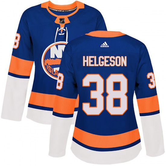 Women's Authentic New York Islanders Seth Helgeson Royal Home Official Adidas Jersey