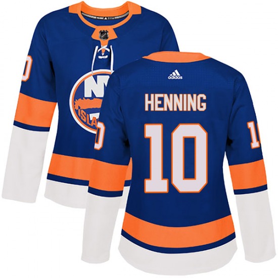 Women's Authentic New York Islanders Lorne Henning Royal Home Official Adidas Jersey