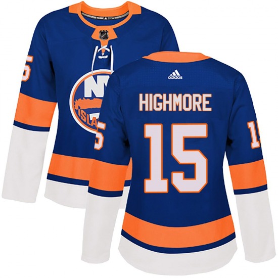 Women's Authentic New York Islanders Matthew Highmore Royal Home Official Adidas Jersey