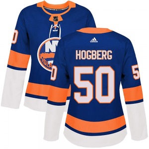 Women's Authentic New York Islanders Marcus Hogberg Royal Home Official Adidas Jersey