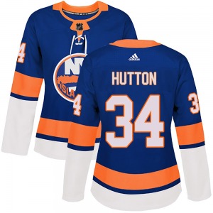 Women's Authentic New York Islanders Grant Hutton Royal Home Official Adidas Jersey