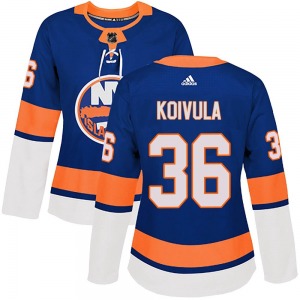 Women's Authentic New York Islanders Otto Koivula Royal Home Official Adidas Jersey