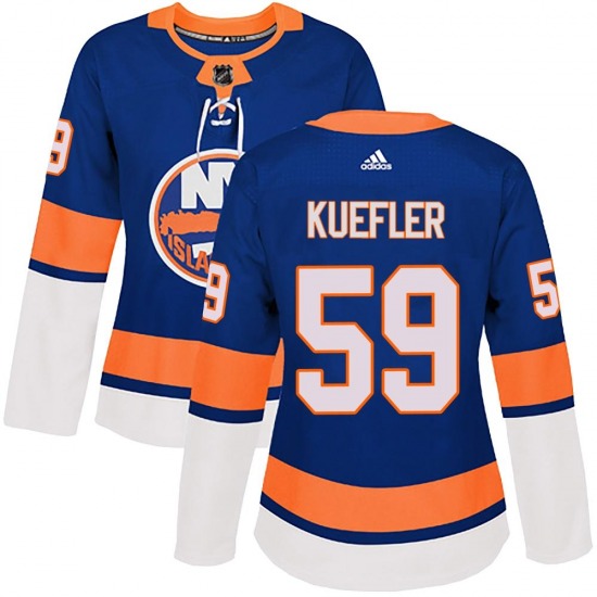 Women's Authentic New York Islanders Daylan Kuefler Royal Home Official Adidas Jersey